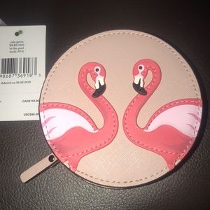 Kate spade flamingo coin purse